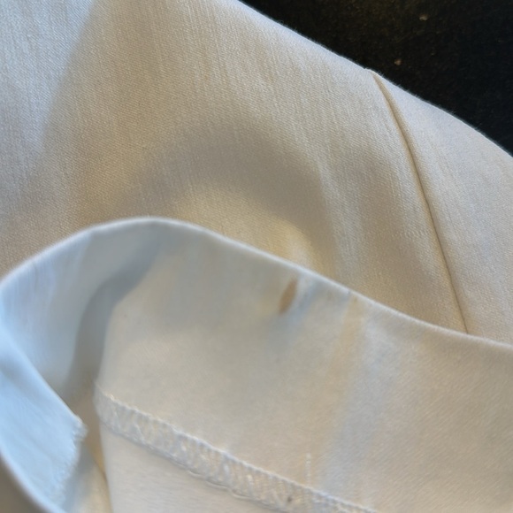 Sandro Modern Fit Soft White Trousers Old Money Basics Wide Leg NWT Size 8 - Picture 12 of 12